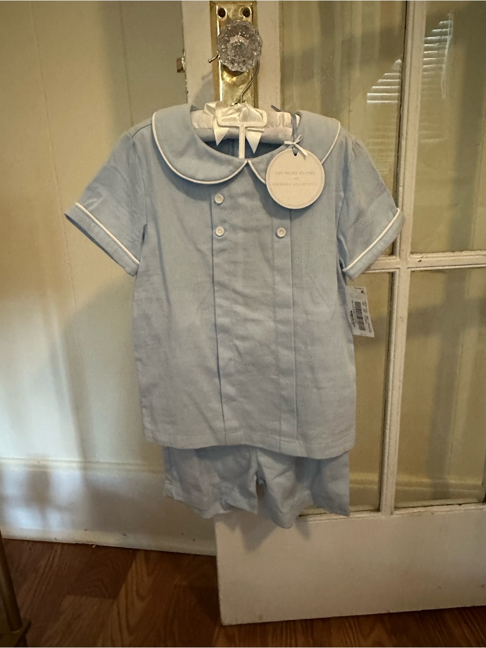 NWT Edgehill Collection Light Blue Boys' Set with Peter Pan Collar (5)